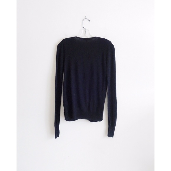 Manoukian Black Draped Front Cardigan sz XS - Picture 2 of 3